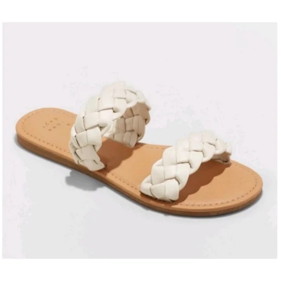 Off white two strap sandals - Picture 1 of 3